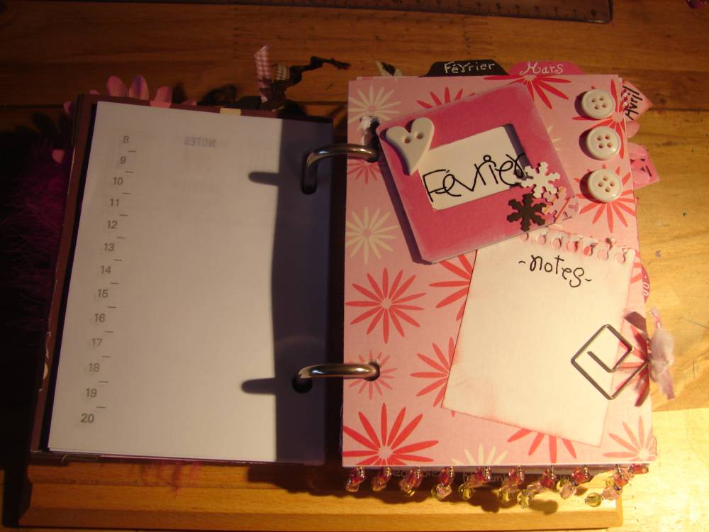 Calendrier "Ephéméride" support bois