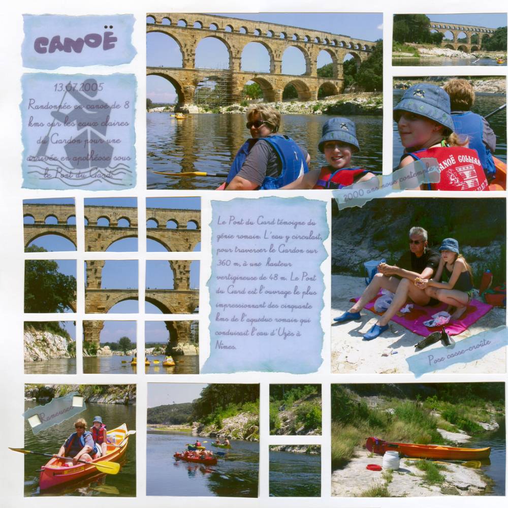 canoé sur le gardon