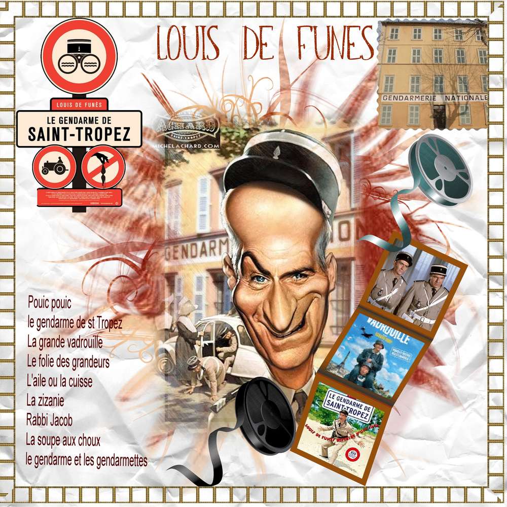 caricature de funés