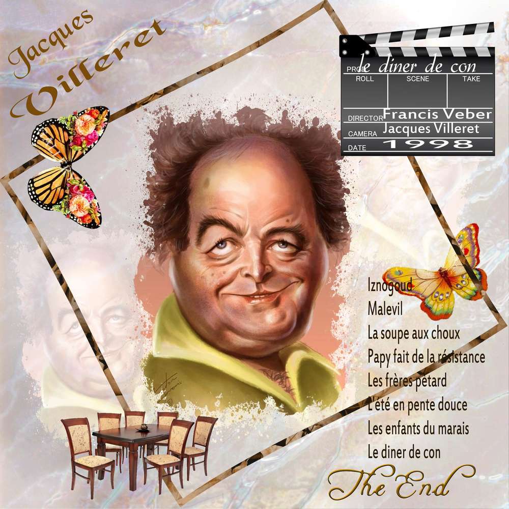 caricature jacques Villeret