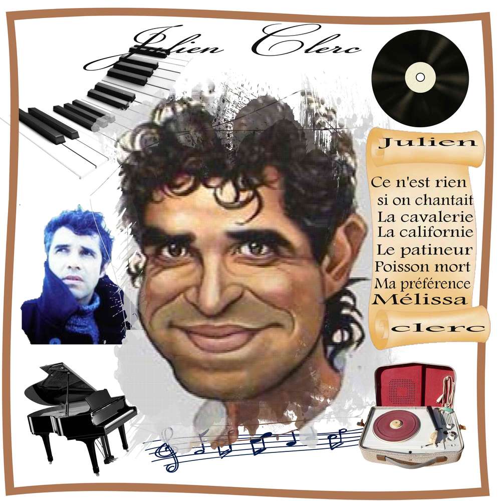 caricature  julien Clerc