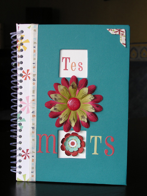 Carnet altéré : Tes mots (couverture)