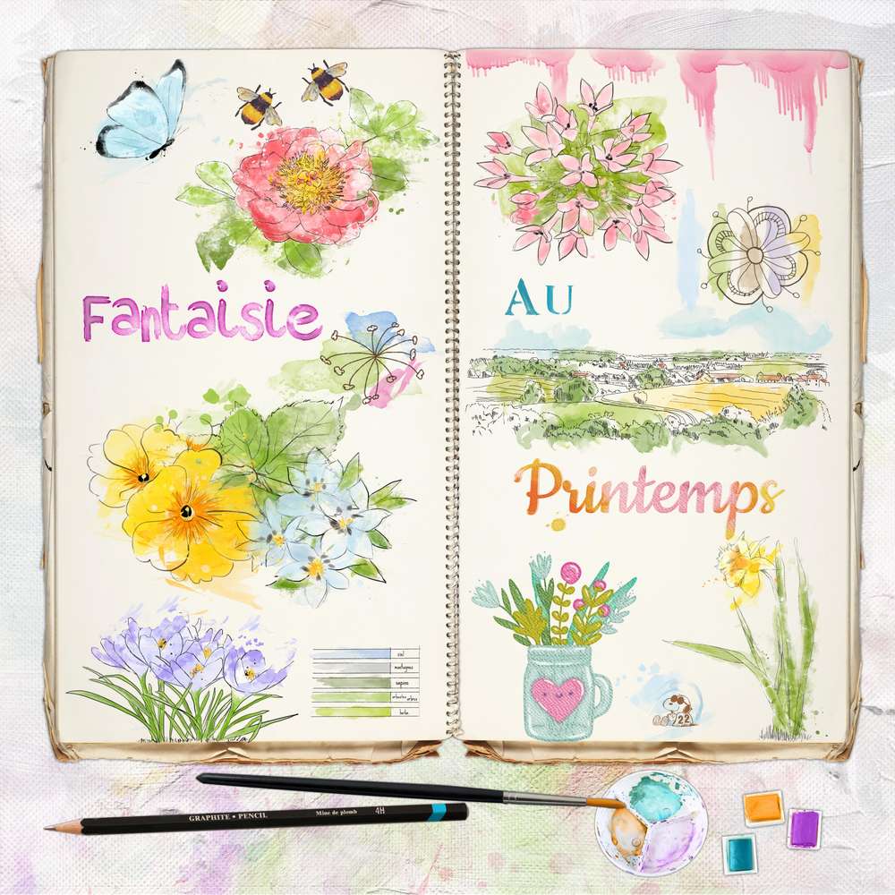 Carnet aquarelle
