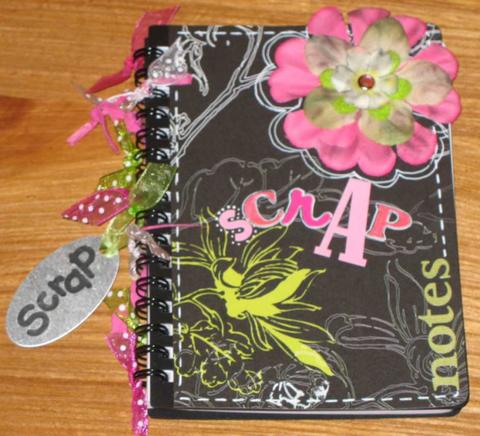 Carnet décoré **Rouge de Garance**