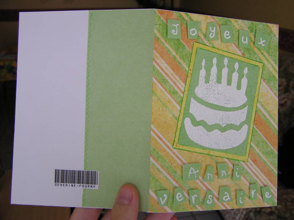 Carte anniversaire Tom