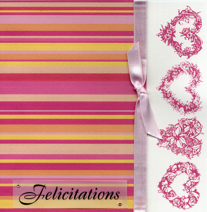 Carte de mariage fermée