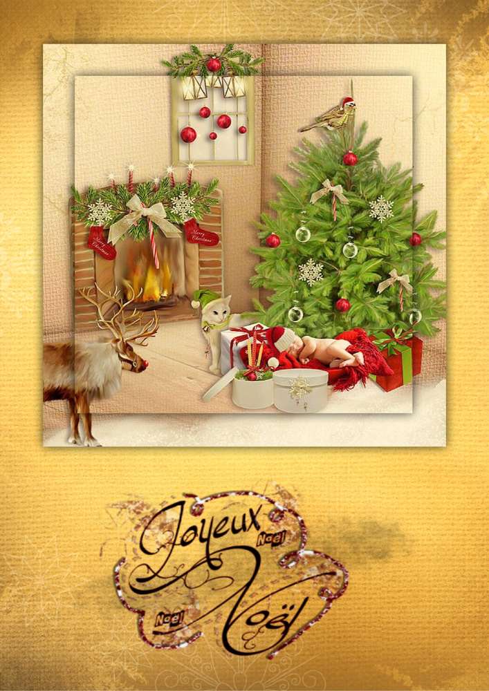carte de voeux de Noël