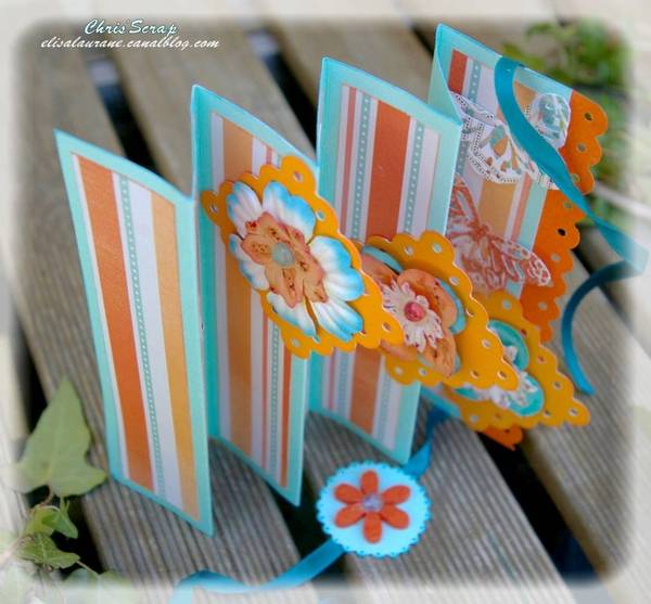 carte éventail dépliée