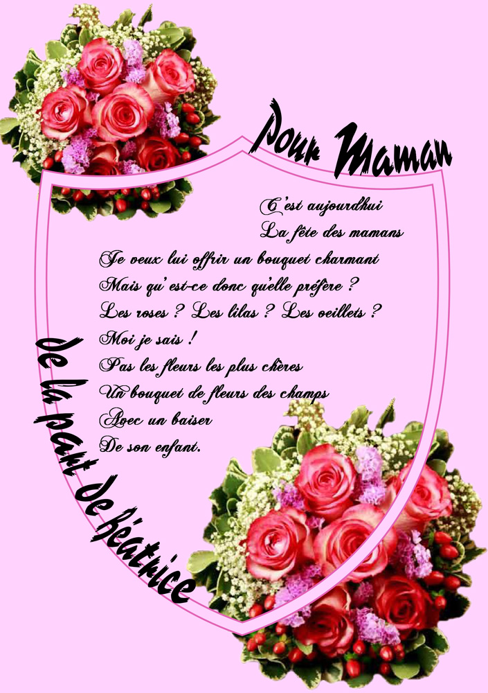 Carte Fête des mères