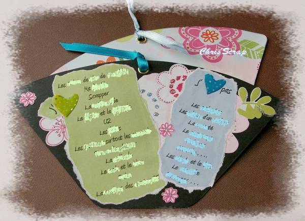 carte filtre à café + tags