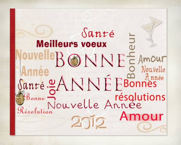 Carte fin d'année