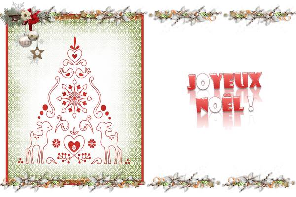 carte joyeux Noêl