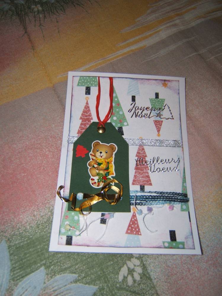 Carte Noel Nounours