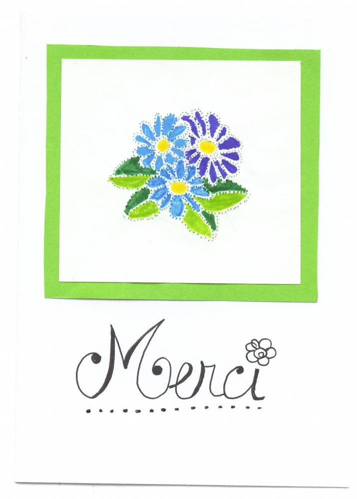 carte piercing fleur