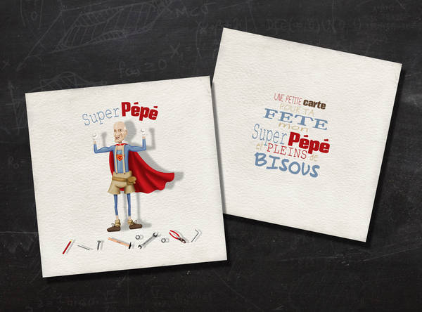Carte pour la fête des grands-pères