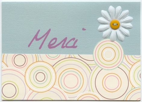 Carte &quot;merci&quot;