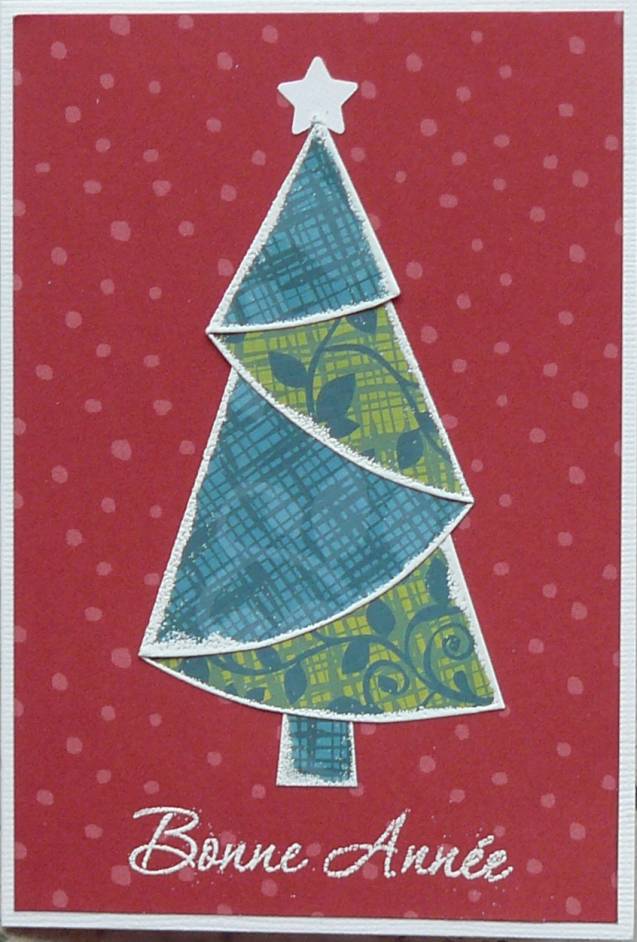 Carte sapin accordéon