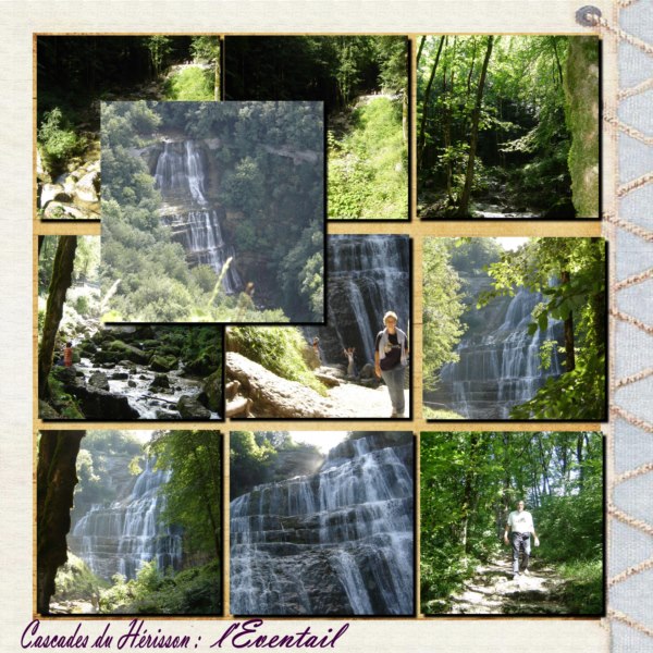 cascade du Hérisson : l'éventail