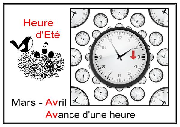 C'EST BIENTOT L'HEURE D'ETE