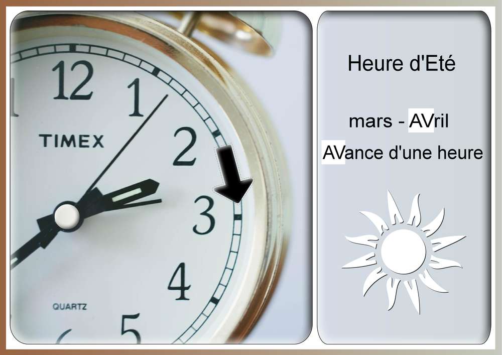 C'EST BIENTOT L'HEURE D'ETE