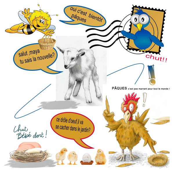 challenge carte humour pâques