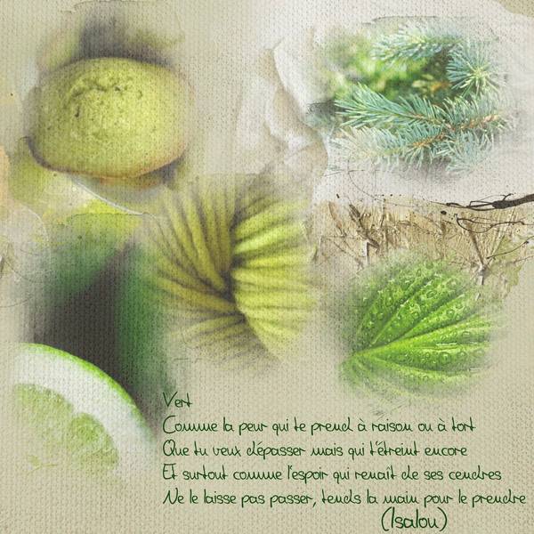 Challenge Gilberte - couleur verte