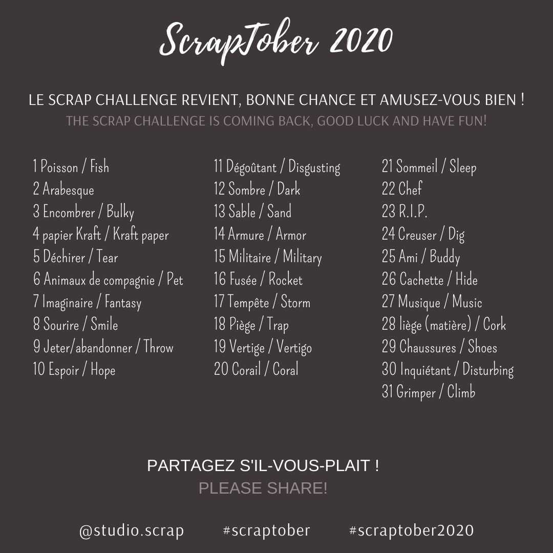 Challenge SCRAPTOBER 2020