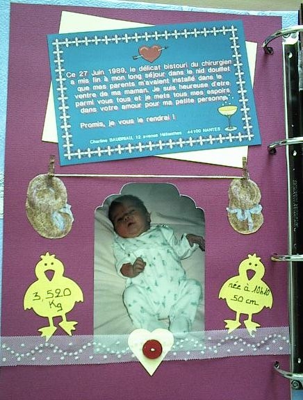 Charline à la naissance