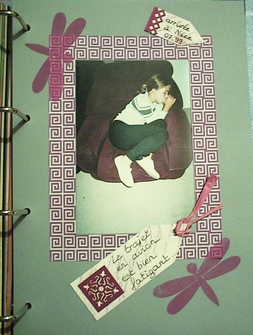 Charline au pays des rêves après l'avion...