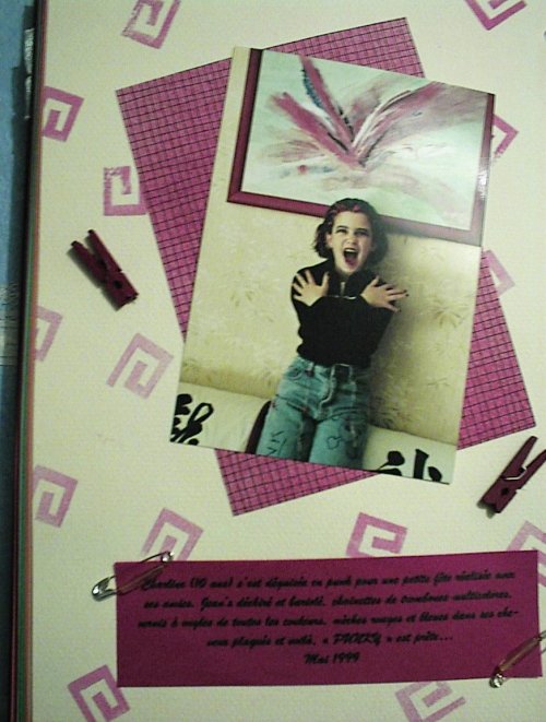 Charline déguisée en Punck