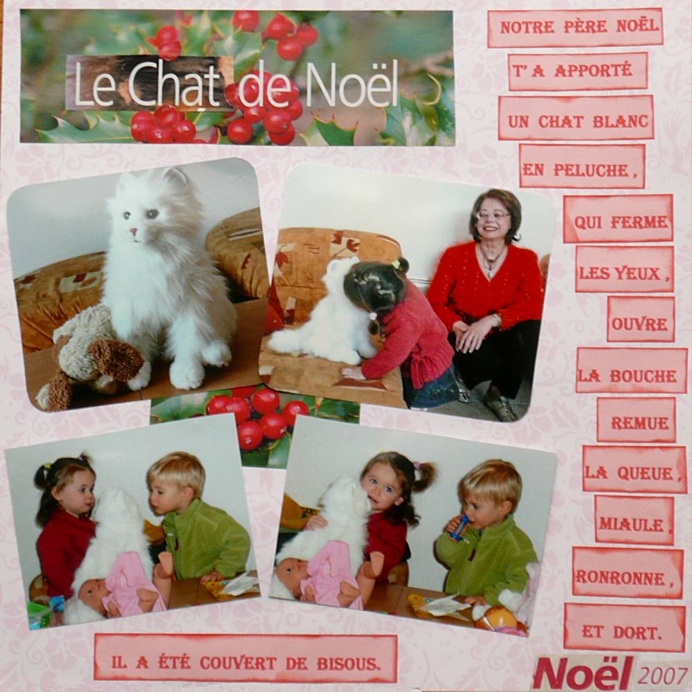 chat de Noël
