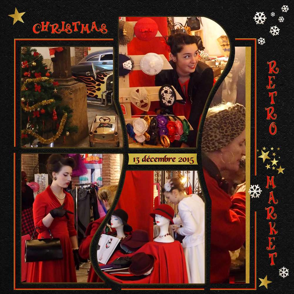 Christma retro market