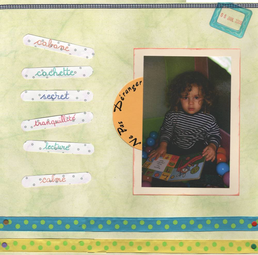 Chut,! ne pas déranger (page de droite)