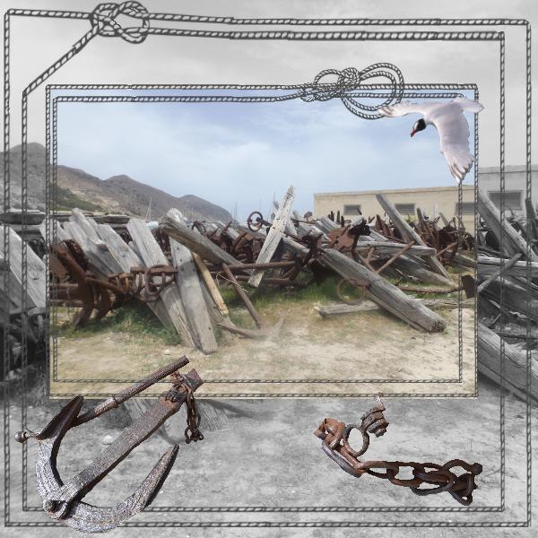 cimetière d'ancres bateaux