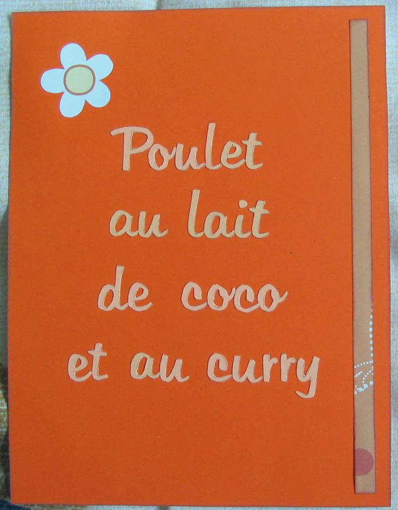 CJ Recettes - poulet coco curry - page 1