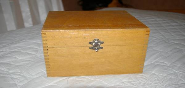 coffre à photos 22x22x16 cm avant