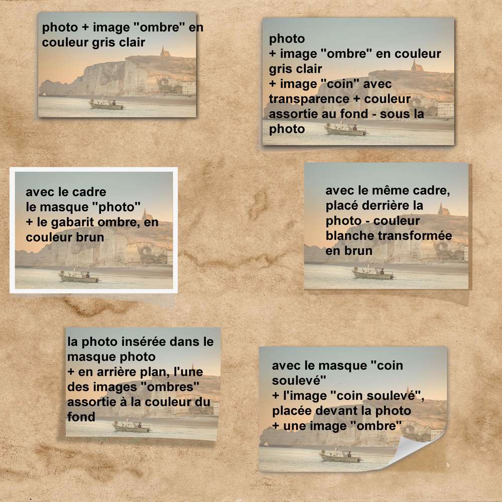 coin soulevé, ombres...