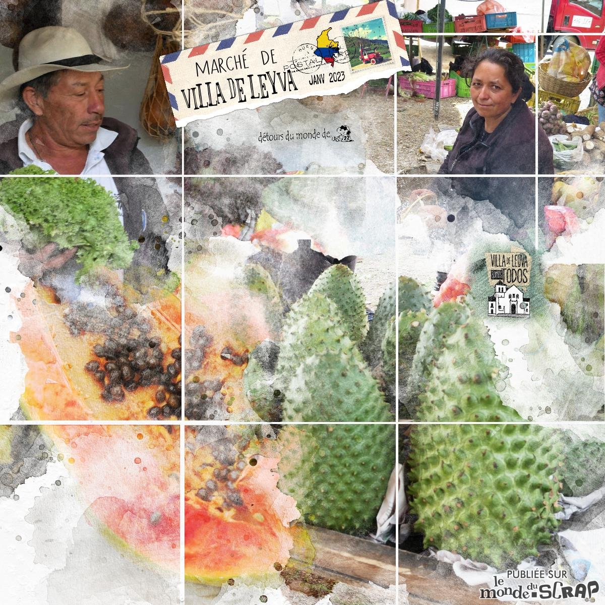 Colombie - le marché de Villa de Leyva