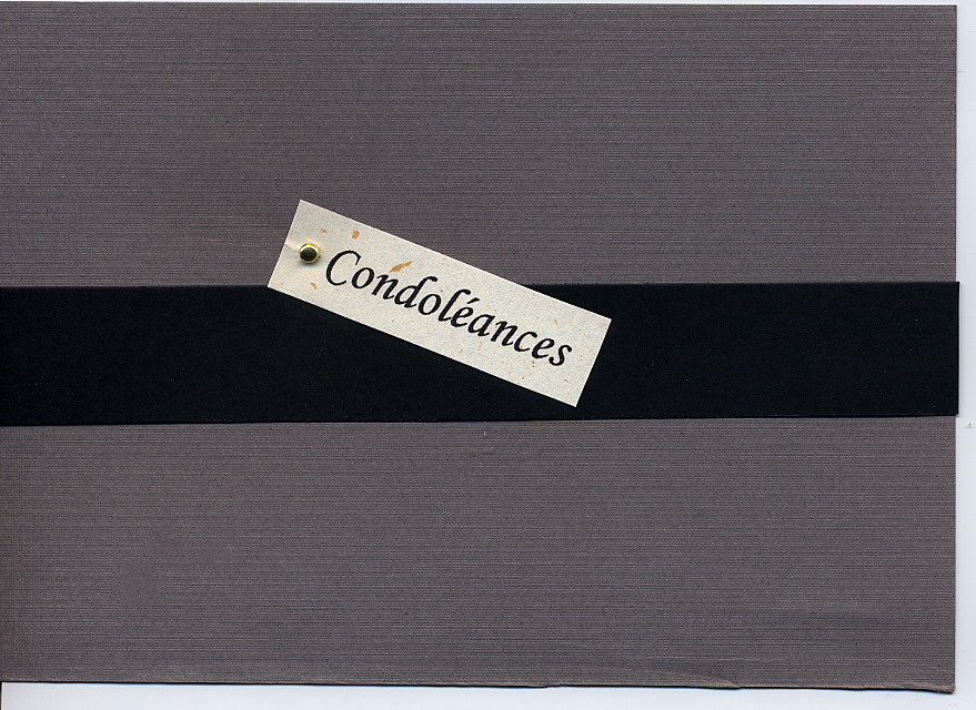 condoléances