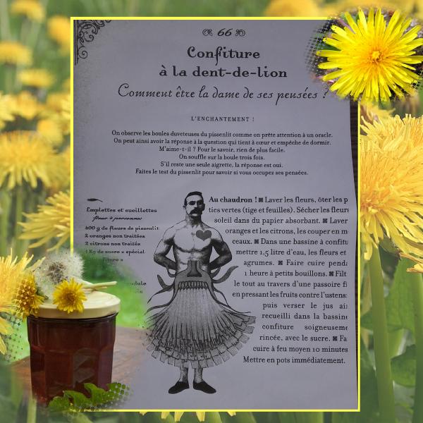 confiture de fleurs de pissenlits