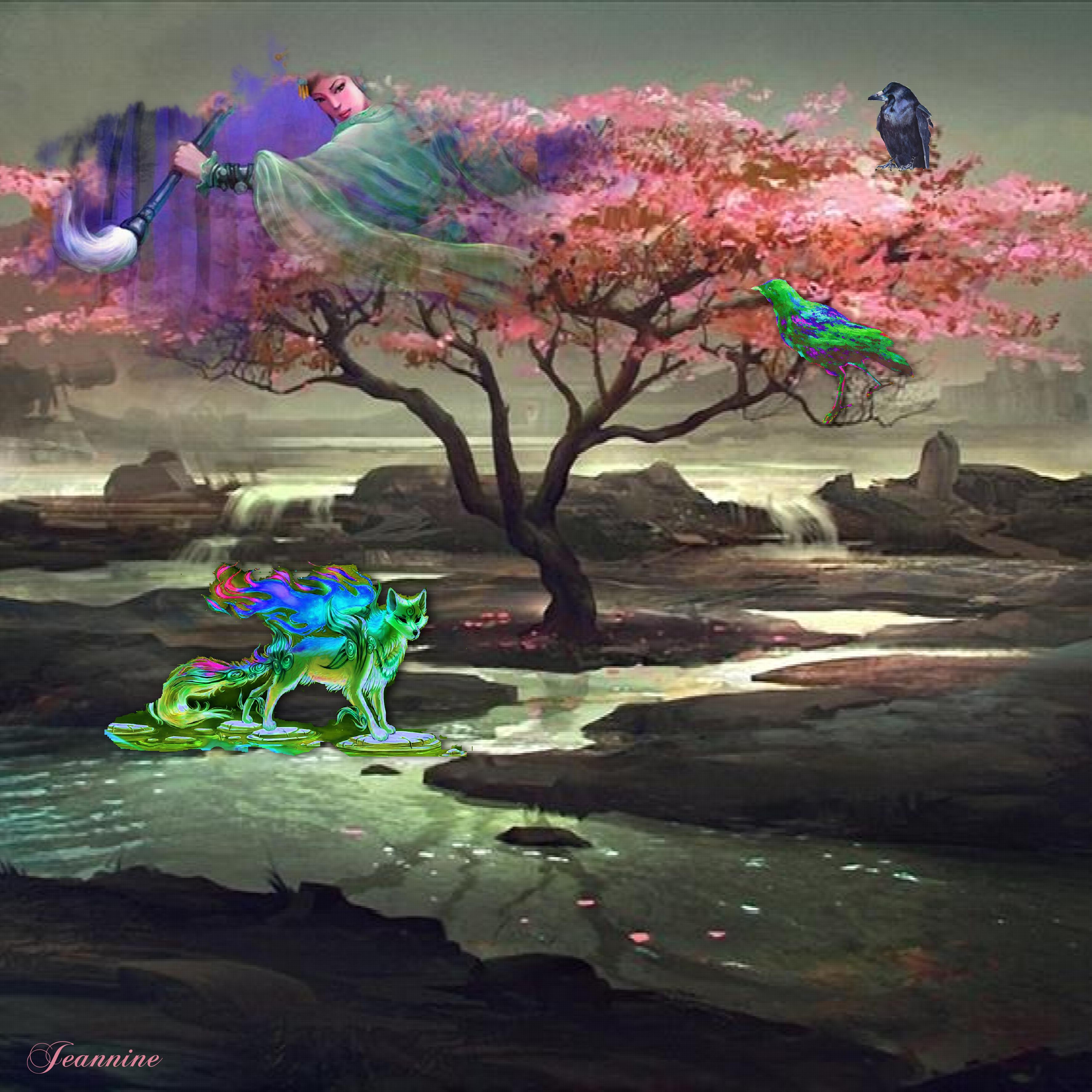 Corbeau et renard fantastiques Jeannine.jpg