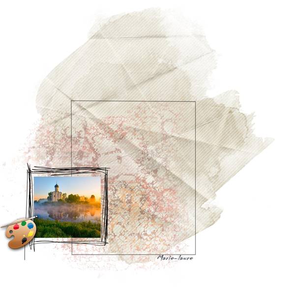 Couchant dans la brume .....