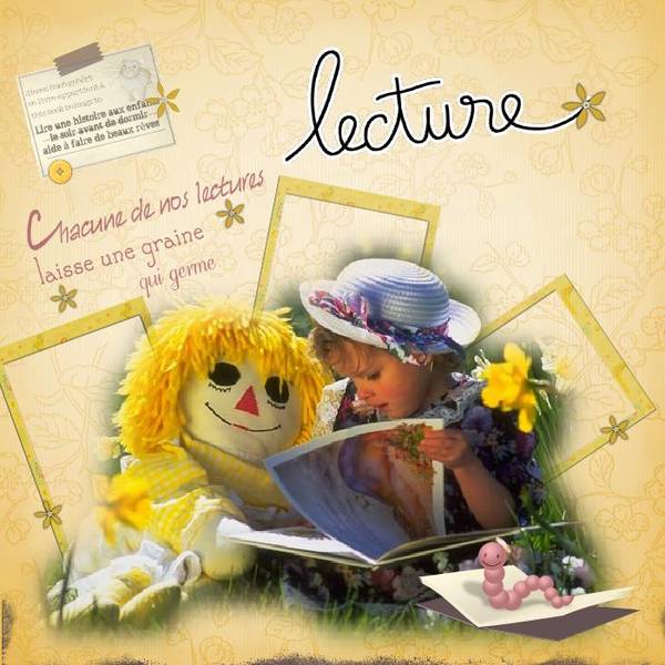 Couchée dans l'herbe