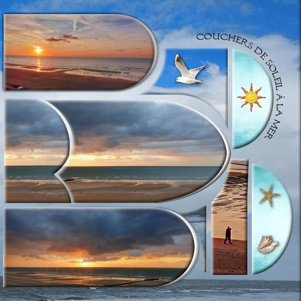 Couchers de soleil à la mer