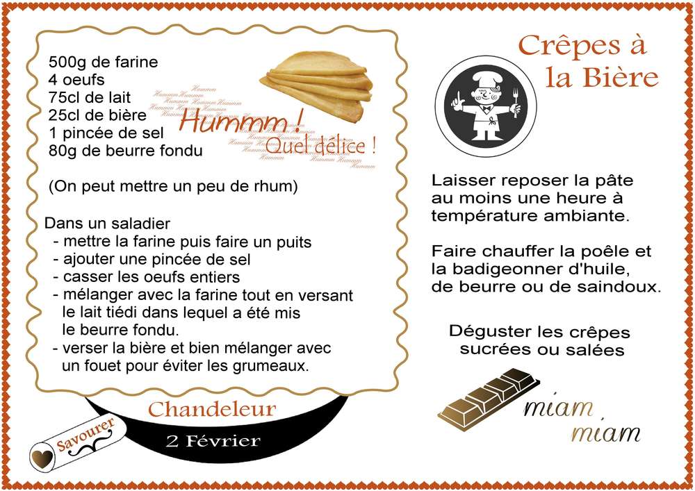 CREPES A LA BIERE