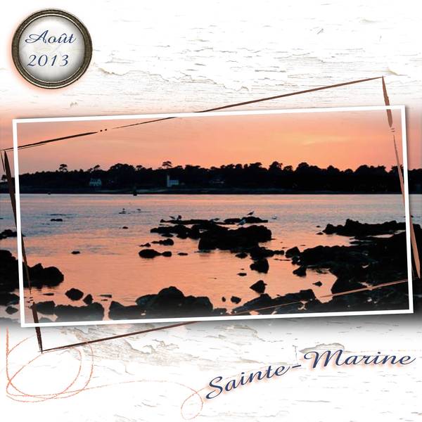 crépuscule sur Sainte Marine