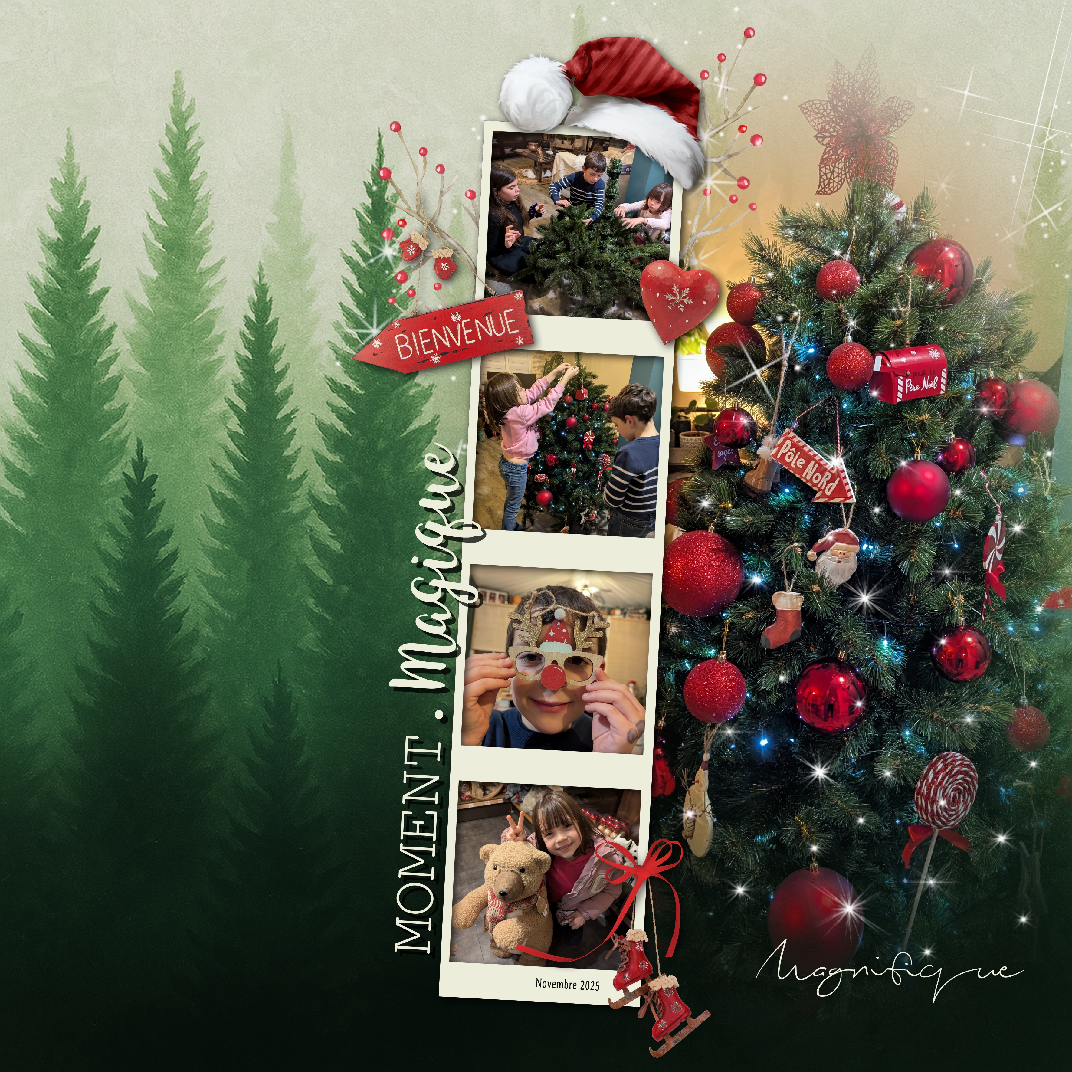 Décoration du sapin