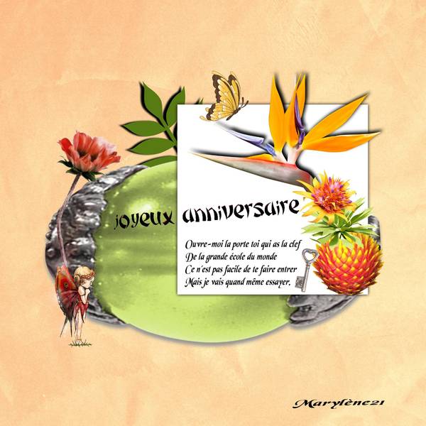 DÃ‰FI CARTE D'ANNIVERSAIRE BURLOUX