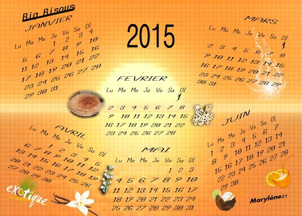 DÃ‰FI LAURETTE - CALENDRIER_2015