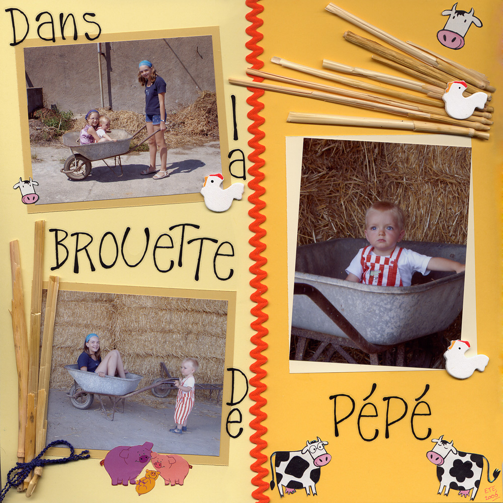 Dans la brouette de Pépé